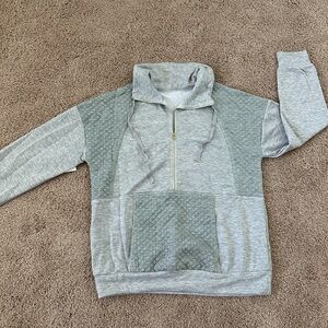 Gray Quarter-Zip Sweater
